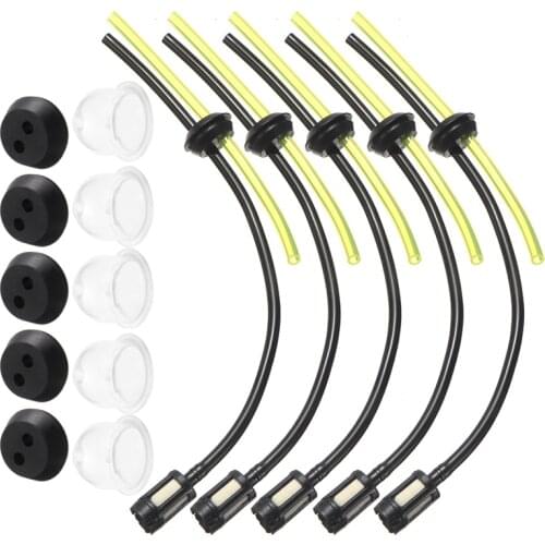 5pcs/set Fuel Hose Pipe Kit For Trimmer Brushcutter Lawnmower Home DIY Hand Tool Parts