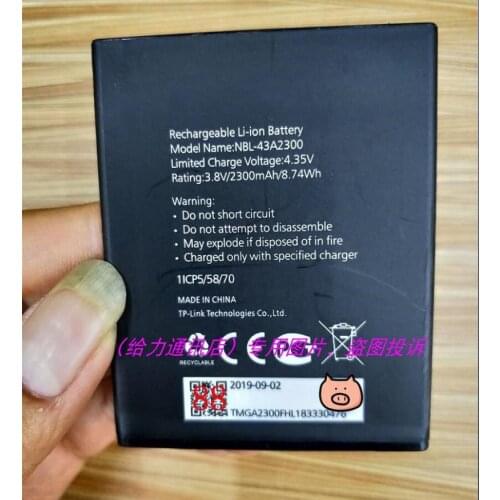 2300mAh NBL-43A2300 Battery For neffos C5s TP704A TP704C C5A TP703A Li-ion bateria with phone stander