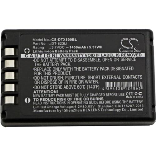 Cameron Sino 1450mAh battery for CASIO DT-800 810 823LI BarCode, Scanner Battery