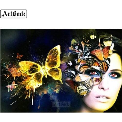 Diamond painting woman butterfly 5d full square sexy woman diamond art canvas embroidery mosaic cross stitch