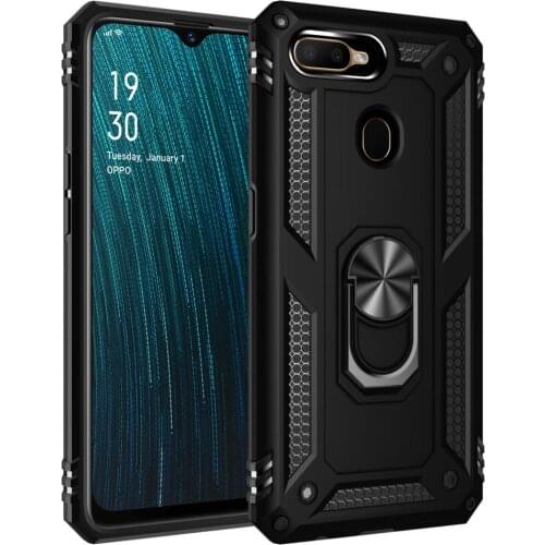 Case on for Oppo A12 A12s Case Oppo A5s AX5s Military Rugged Armor Shockproof Magnet Ring Holder Hard Cover