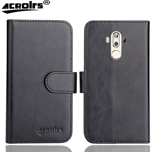 ZTE Axon 7 Max Case 6" 6 Colors Flip Soft Leather Crazy Horse Phone Cover Stand Function Cases Credit Card Wallet