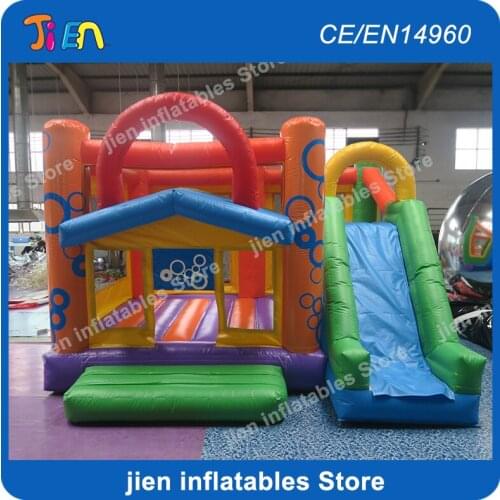 DDU service,Factory Price Inflatable Bouncing Castle Playground with Slide,5*4m commercial bounce combo for children
