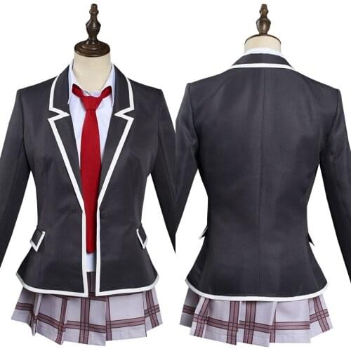 Anime Tenkuu Shinpan High Rise Invasion Mayuko Nise Cosplay Costume Dress Uniform Outfit Halloween Carnival Suit