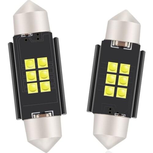 2x W5W T10 Car LED lights Turn Signal Lamp Error Free Interior Bulb 12V 6SMD Reading Canbus Bright License Plate Led Accessories