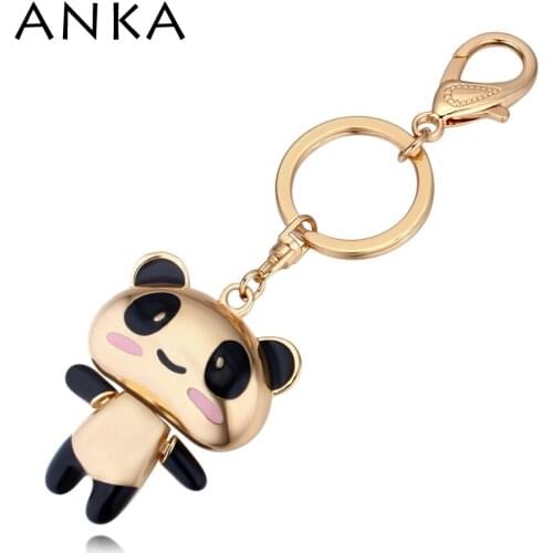 ANKA Fashion Panda Crystal Key Chain With Lucite Plated Gift For Women Mothers Day gift #129262