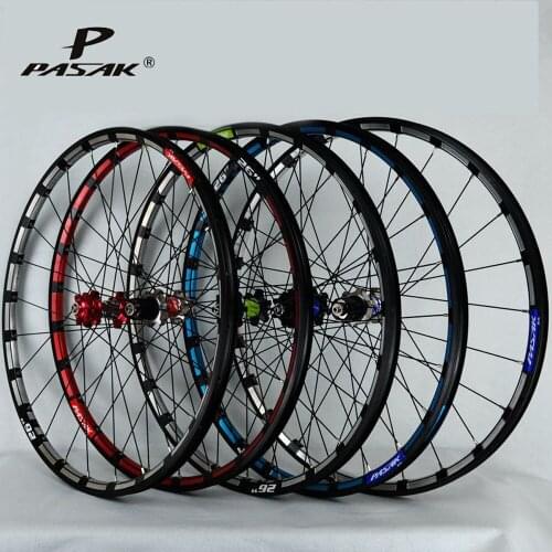Pasak Mtb Wheelset 26 27.5er Clincher Disc Brake Sealed 24 Holes QR F9x100 R9x135mm TA F15x100 R12x142 F2 R4 Bearings