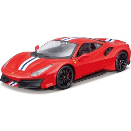 Maisto 1:24 Ferrari 488 Pista Assemble Model kits Assembly line die-cast precision model car Model collection gift