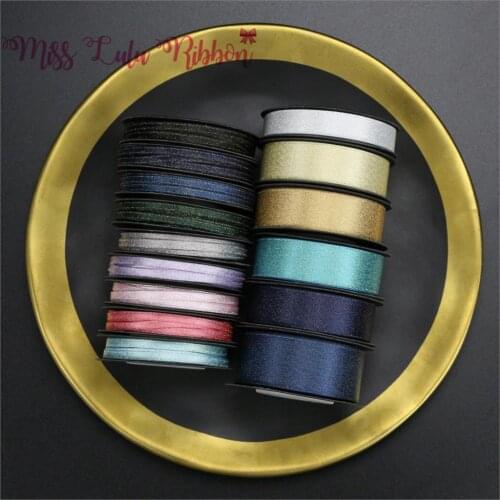 5-9 Yards 3/10/16/22mm Golden Grosgrain Ribbon Clothing Accessories Decoration Handmade Materials Gift Packaging Accessories