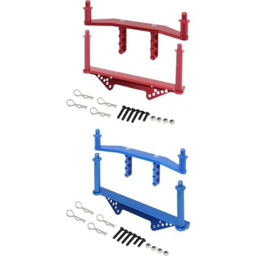 Upgrade Front and Rear Body Mounts with Body Posts Clips for 1/10 Scale Truck Model DIY Replace Parts Accessories