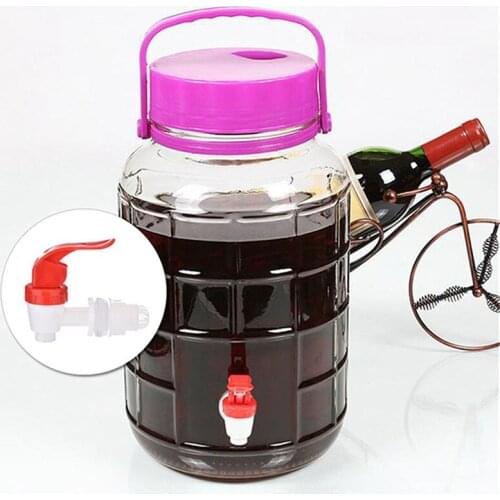 1Pc Plastic Glass Wine Bottle Faucet Jar Barrel Water Tank Faucet With Filter Wine Valve Water Dispenser Switch Tap Bibcocks