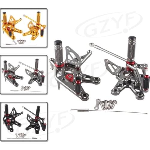 Adjustment Rider Rear Set Foot Pegs Footrest Assembly For Kawasaki Ninja ZX10R ZX-10R 2006 2007 Motorcycle Accessories