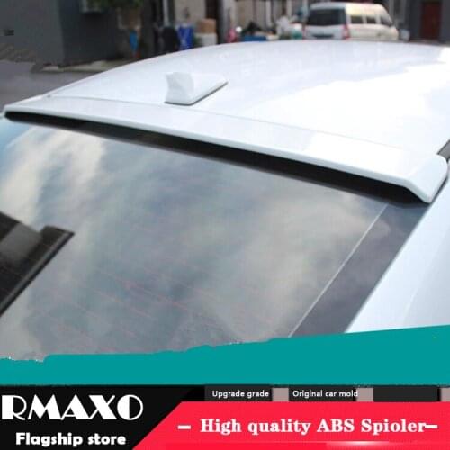 For Elantra Roof Spoiler 2016-2019 For Hyundai Elantra Roof Spoiler TF ABS Material Car Rear Wing Primer Color Rear Spoiler