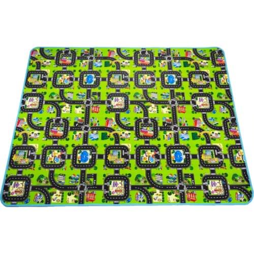 Thick Town City Blanket Traffic Baby Crawling mat EVA Foam Climbing Pad Green Road Child Play Mat Carpet for Baby toys