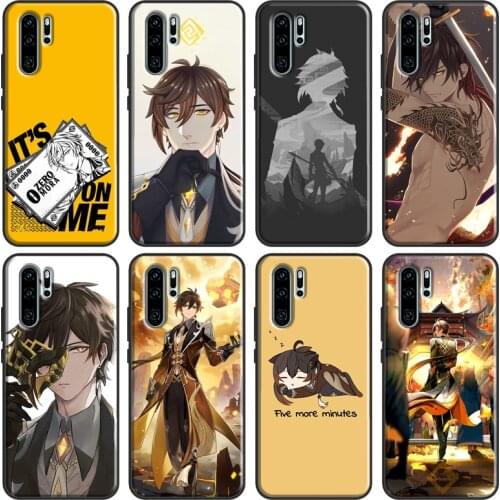 Zhongli Genshin Impact Cool Case For Huawei Nova 5T P Smart 2019 2021 P20 P40 P30 Pro Mate 20 Lite Honor 8X 9X 8A 10i