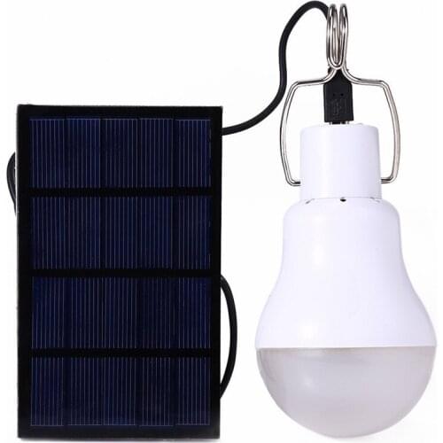 Solar Power Outdoor Led Light Portable Lanterns Solar Lamp with Solar Panel LED Bulb Camping Lights Hiking Led Lamp Night Light