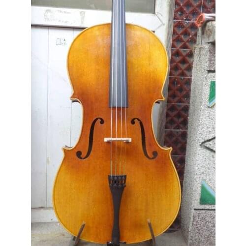 Cello 4/4 Size full Hand made instrument flamed maple back solid top 2019 N1