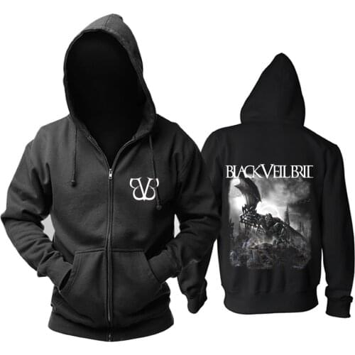 19 kinds Zipper Sweatshirt 3D demon Bone Black Veil Brides Rock hoodies brand clothing punk metal fleece sudadera shell jacket