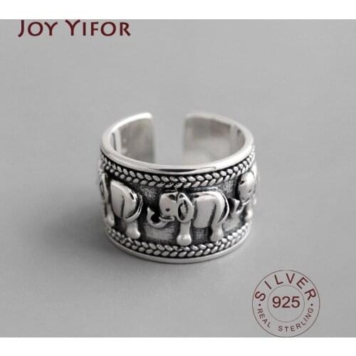 Womens Rings Open Adjustable 925 Sterling Silver Midi Finger elephant Ring Retro Flower Toe Chain Ring Beach Foot Jewelry