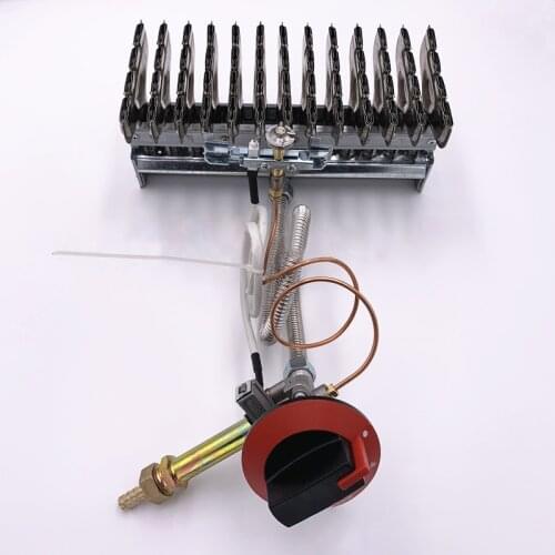 1pc bbq burner for barbecue grill steam oven steam rice cart grill outdoor grilled chicken gas fire pit Row Burner 13rows 16mm