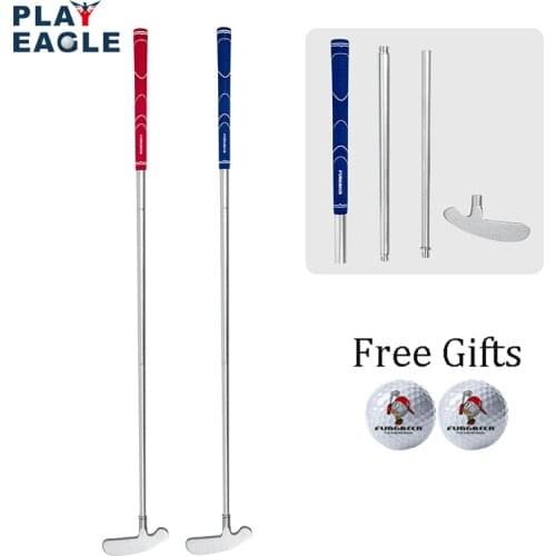 3-Section Golf Putter Right/Left Handed Aluminum Foldable Golf Club Detachable Portable Two-Way Kids Adults Golf Accessories