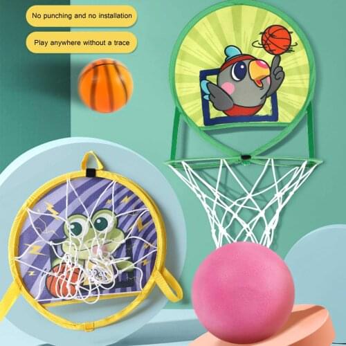 35*35cm Mini Basketball Hoop Kit Indoor Foldable Non-Perforated Plastic Basketball Backboard Hoop For Children