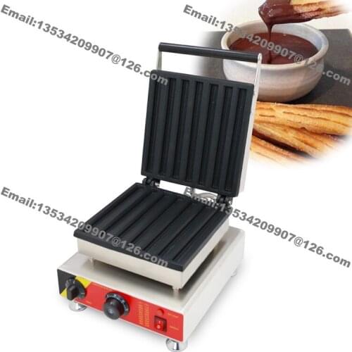 Free Shipping Commercial Use Non-stick 110v 220v Electric 7pcs 23cm Baked Churro Maker Machine Iron Baker