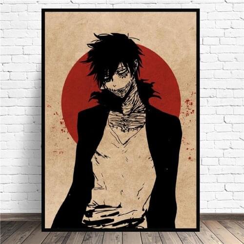 Dabi bnha Anime Art Print Modern Poster Wall Pictures Living Room Decor