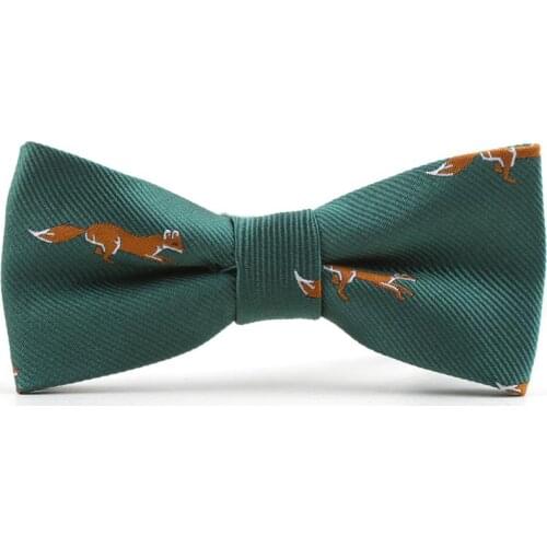 Hot Fashion 6pcs/lot Bowtie Handmade Animal Fox Fish Crab anchor Pattern Bow Ties For child