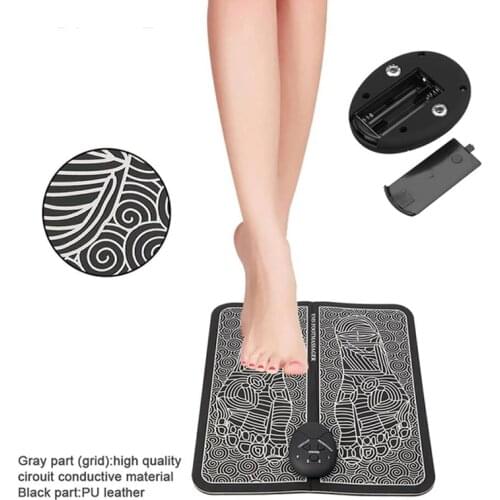 Electric EMS Foot Massager Pad Wireless Feet Muscle Stimulator Leg Massager Physiotherapy Pedicure Foot Vibrate Massage
