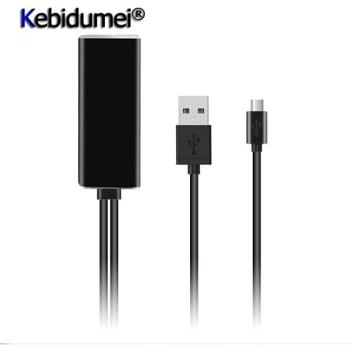 Kebidumei Mult-function TV Stick HD 480 Mbps Micro USB2.0 To RJ45 Ethernet Adapter 10/100 Mbps For Fire TV