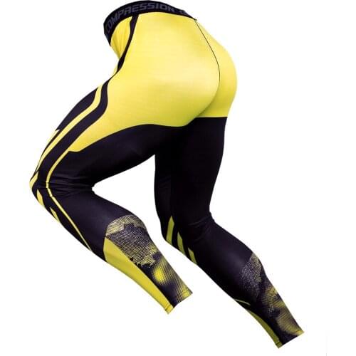 Men Pants 2020 Compression Compression Pants Men Running Sport Gym Fitness Jogging Quick Dry Compression Tight Workout Training