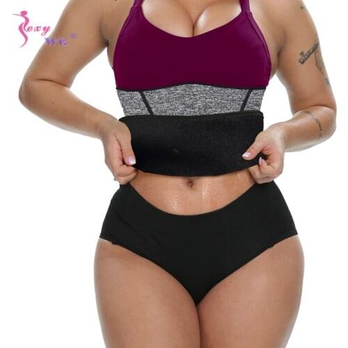 SEXYWG Neoprene Waist Trainer Belt for Women Body Shaper Fat Burning Slimming Belt Weight Loss Tummy Control Waist Cincher