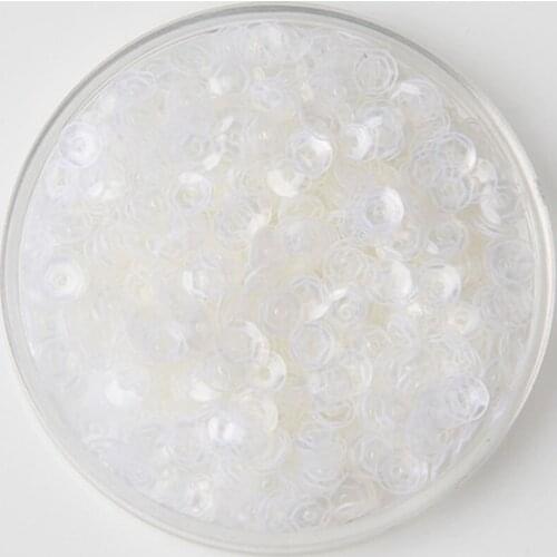 New!! 50g(10000pcs) 4mm Cup Round Loose Transparent Sequin Paillettes Sewing,Wedding Craft,Women DIY Garment Accessories