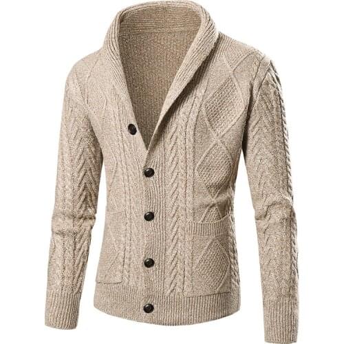 2018 autumn and winter Mens Coat Sweater Leisure Coat Male pullover 8877