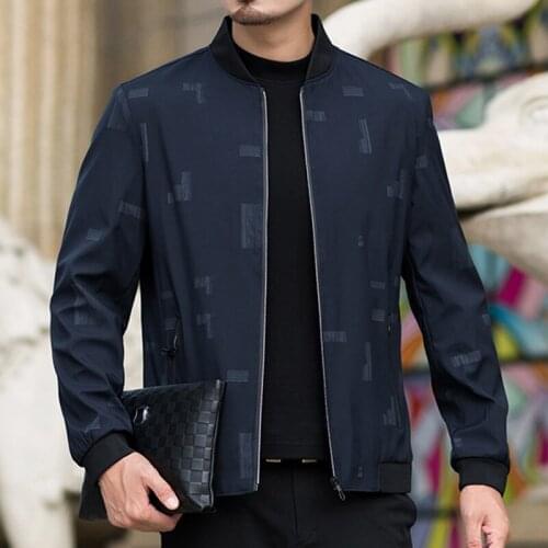 Autumn Male Overcoat Men Windbreaker Casual Fashion Slim Fit Stand Collar Mens Windproof Jacket Coat