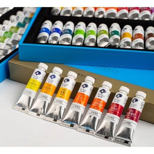 Paul Rubens Art Supplier Caroline Series 36 Colors/Set Watercolor Paints For Students Beginner Art Hobbyist 5ml