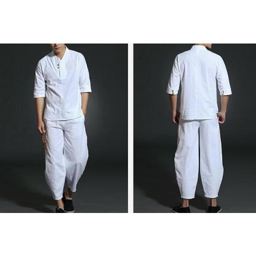 Gray/black/beige/blue/gray cotton Summer&spring wing chun martial arts clothing tang suits zen costume lay meditation uniforms