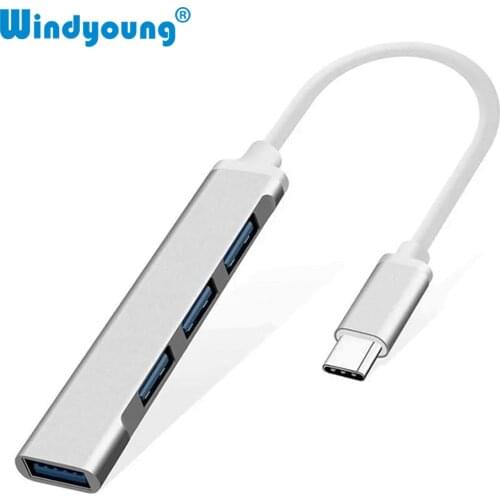 USB C HUB 3.0 2.0 Type C 3.1 Multi 4 Port Splitter For Lenovo Xiaomi HP Macbook Pro Air Pc Computer Notebook Laptops Accessories