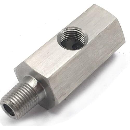 1/8" Oil Pressure Sensor Tee BSPT with Washer High Quality for NPT Adapter
