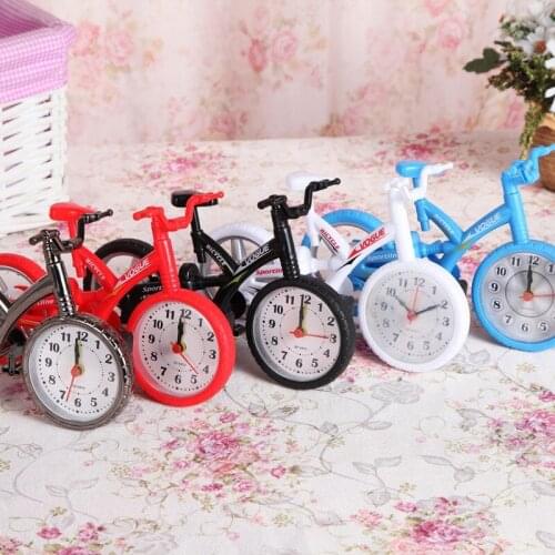 Factory direct selling color bicycle alarm clock creative personality childrens clock student gift furnishing Bedside Alarm Clo