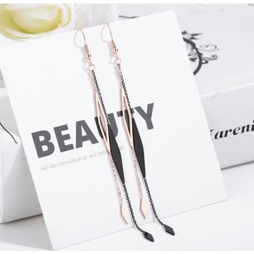 Womens Accessories Luxury Designer Tassel Earrings Jewelry for Women Stainless Steel Earrings for Women 2021 Trends Free Shipp