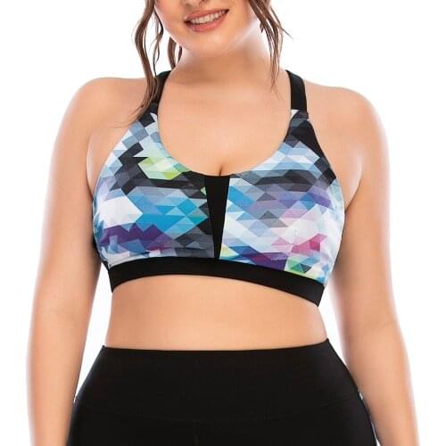 Women Sports Bras Top Yoga Fitness Running Workout Bra Tops Yoga Breathable Pants 3XL Plus Size