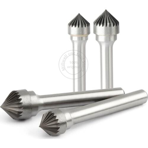 1pc-free shipping solid carbide tungsten steel milling cutter,6mm shank K type Metal electric grinding head,Polishing tool