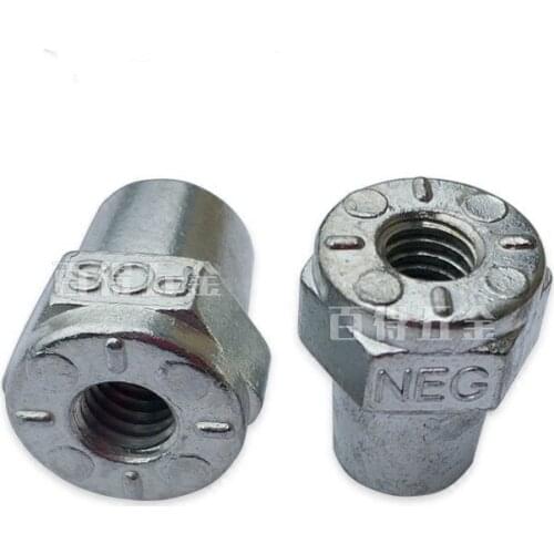 2pcs Universal Car Battery Terminals Clamp Clip Plated high quality Metal car pile head negative 17 positive 19