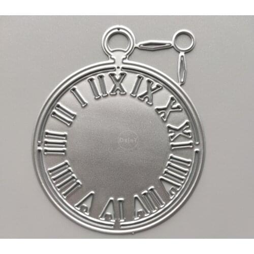 2021 Round Clock Metal Cutting Dies DIY Scrapbooking Paper Photo Album Crafts Mould Cards Embossing Mold Stencils for Decor