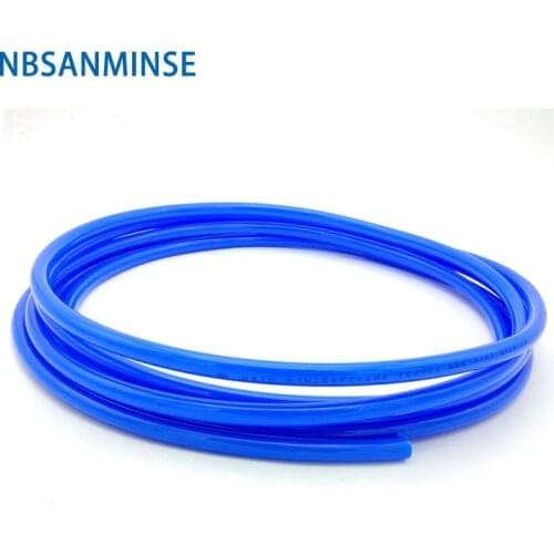 5 Meters / Lot Blue Pipe 12mm*8mm/14mm*10mm/16mm*12mm Air Compressor Pipe Polyurethane Tube PU Pneumatic Hose Air Hose Sanmin