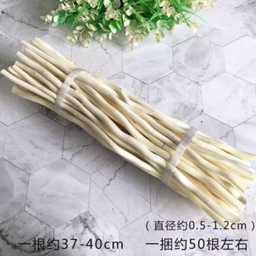 50pcs 37cm White Environmental Layout Dry Branches Diy Mori Ring Wound Handmade Wood Stick Material Wall Hanging Pendant
