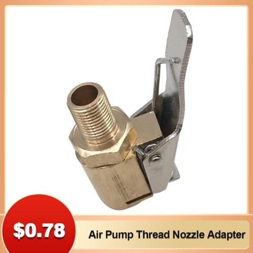 Adapter Car Nozzle Adapter Car Pump Accessories Tire Valve Conversion with Head Clip Type Nozzle Builtin Apron Prevent well made