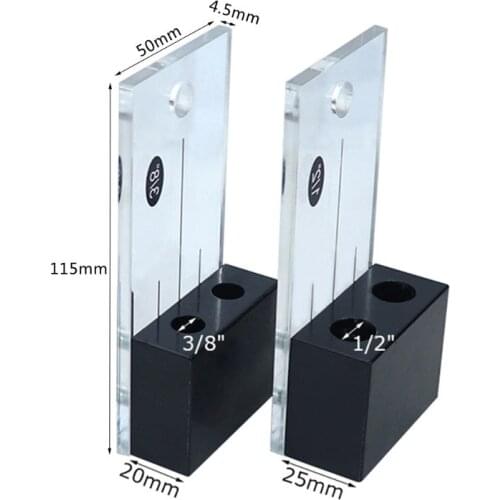 Acrylic Dowel Drilling Jig Kit Vertical Drill Guide Hole Locator for Woodworking